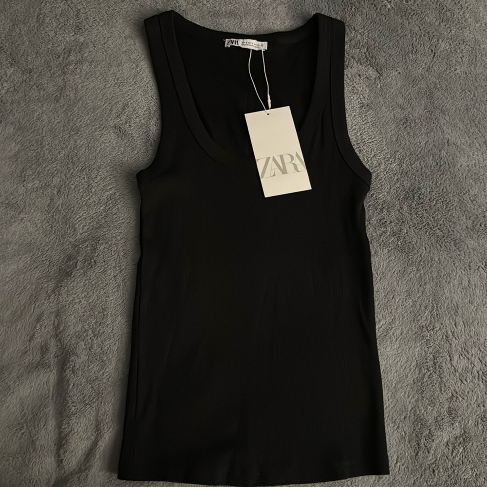 Black tank top